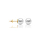 Zhen Pearl Solitaire Earrings with Chinese Screw-Secure elegant shine by Fortune Jewellery