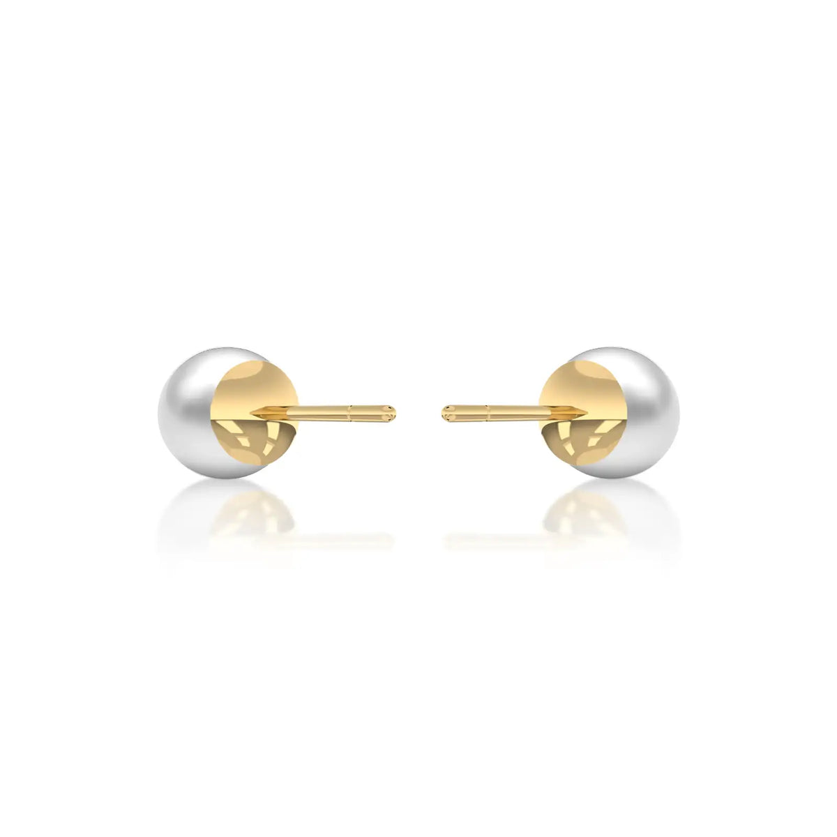 Zhen Pearl Stud Earrings-Charming glow for office grace by Fortune Jewellery