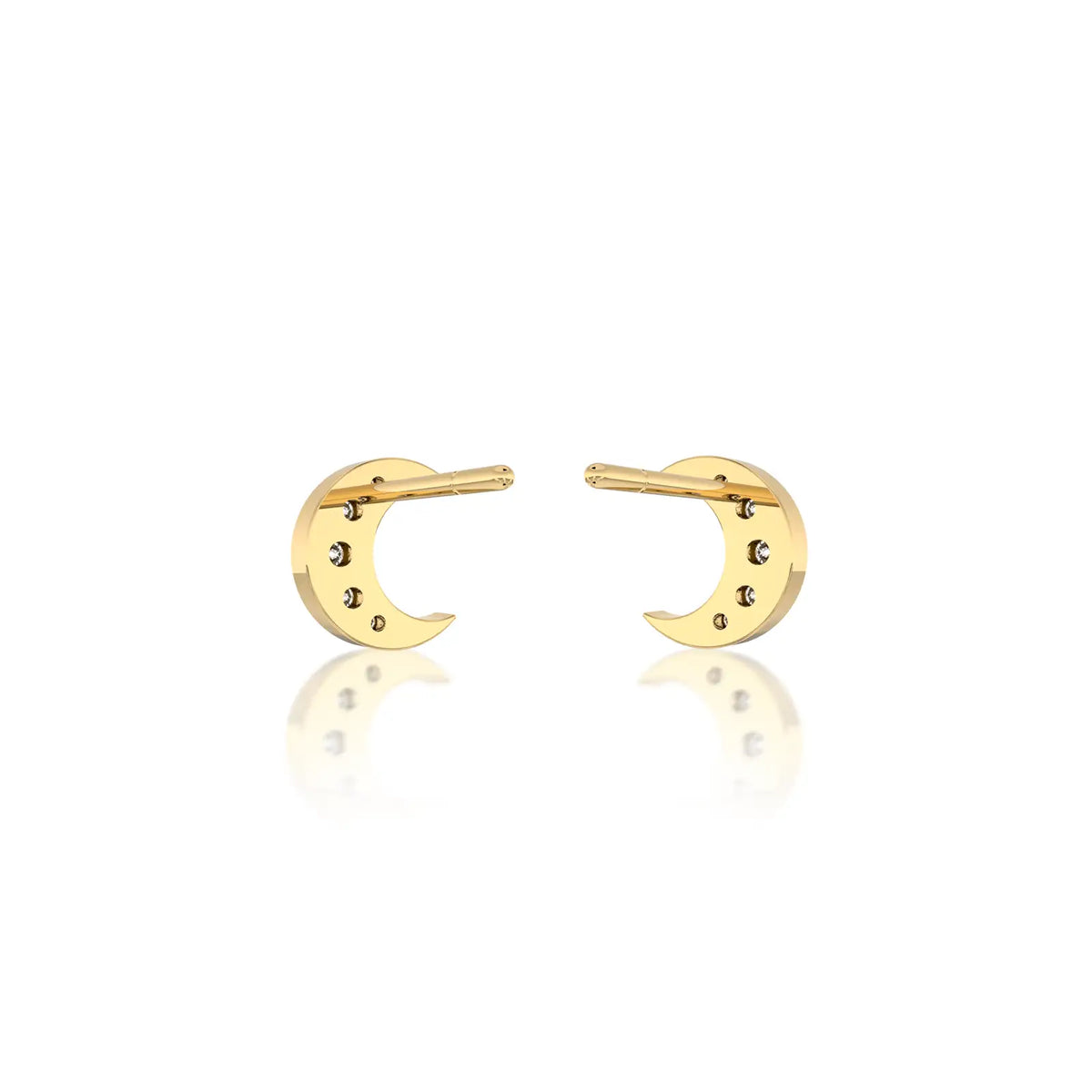 Yue Moon Stud Earrings-Radiant beauty for daily grace by Fortune Jewellery