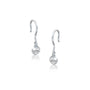 Rui Bezel Earrings with Secure Hook-Effortless sparkle for daily elegance by Fortune Jewellery