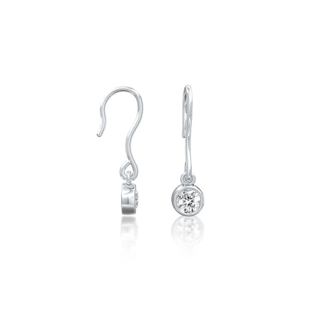 Rui Hook Diamond Studs-Graceful glow, queen-level charm by Fortune Jewellery