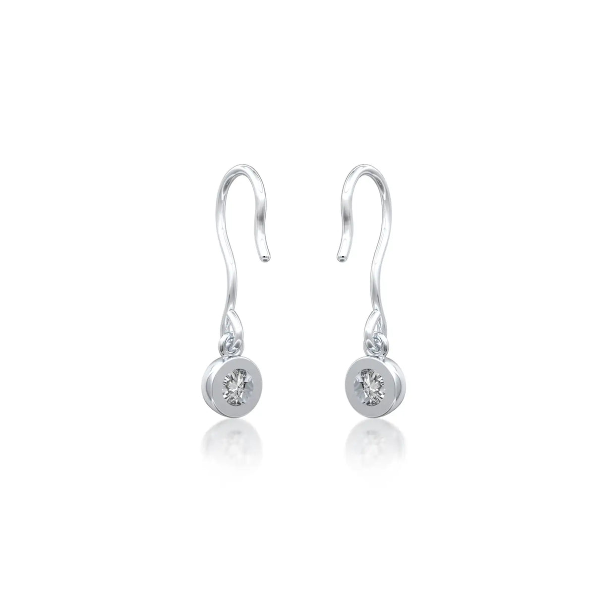 Rui French Hook Studs-Fabulous shine for confident queens by Fortune Jewellery