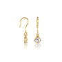Rui Bezel Diamond French Hook Earrings-Chic fabulous shine for everyday women by Fortune Jewellery
