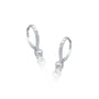 Diamond hoops with solitaire dangles