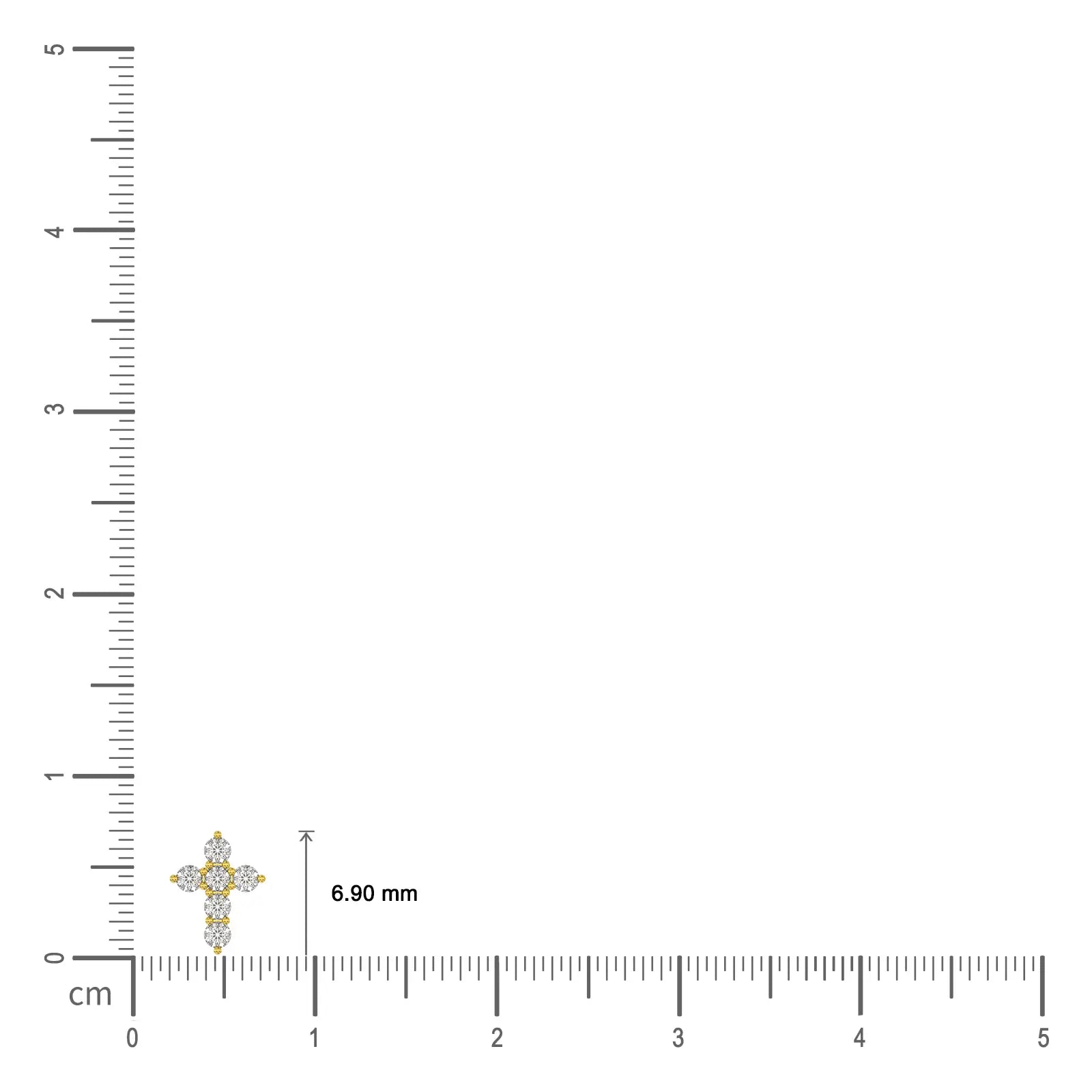  Cross radiance diamond earrings scale image