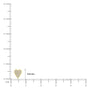 full pavé diamond heart ear studs scale image