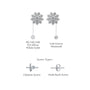 Eternal blossom diamond stud earrings valentine gift descriptive image