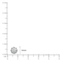 Snowflake bliss diamond stud earrings scale image