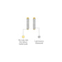 Embrace diamond pavé hoop earring descriptive image