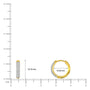 Embrace diamond pavé hoop earring scale image