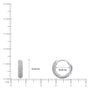 Trendy blaze bar diamond ear hoops scale image