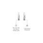 Stardust trail diamond drop earrings descriptive image
