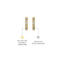 Forever hearts hoop diamond earrings descriptive image 
