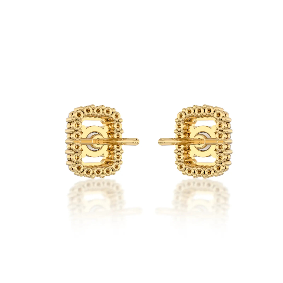 Unique yellow gold june birthstone pearl earrings with diamonds