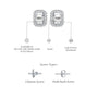 Descriptive image of june birthstone pearl earrings with diamonds 