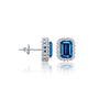 White gold unique white gold september birthstone london blue topaz earrings with diamonds
