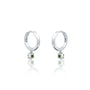 Fortune August birthstone hoops with peridot drops 8.50 mm for women