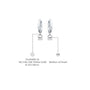 Descriptive details of june birthdstone hoops with mother of pearl drops