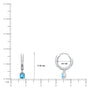 Fortune white gold dimension details of march birthstone hoops with swiss blue topaz drops 8.5 mm