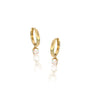 Fortune October birthstone hoops with opal drops 8.50 mm for women