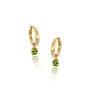 Fortune august birthdstone hoops with peridot drops