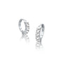 White gold june birthstone mother of pearl hoop earrings for office wear 8.50 mm
