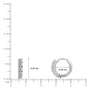Size details of 10mm April Birthstone Hoops