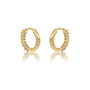 Unique October birthstone opal hoop earrings for office wear, 8.50 mm