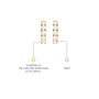 Yellow gold descriptive image of october birthstone opal hoop earrings 