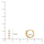 Dimension details of yellow gold october birthstone 8.50 mm 