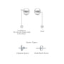Descriptive image of zhen 珍 pearl solitaire stud earrings