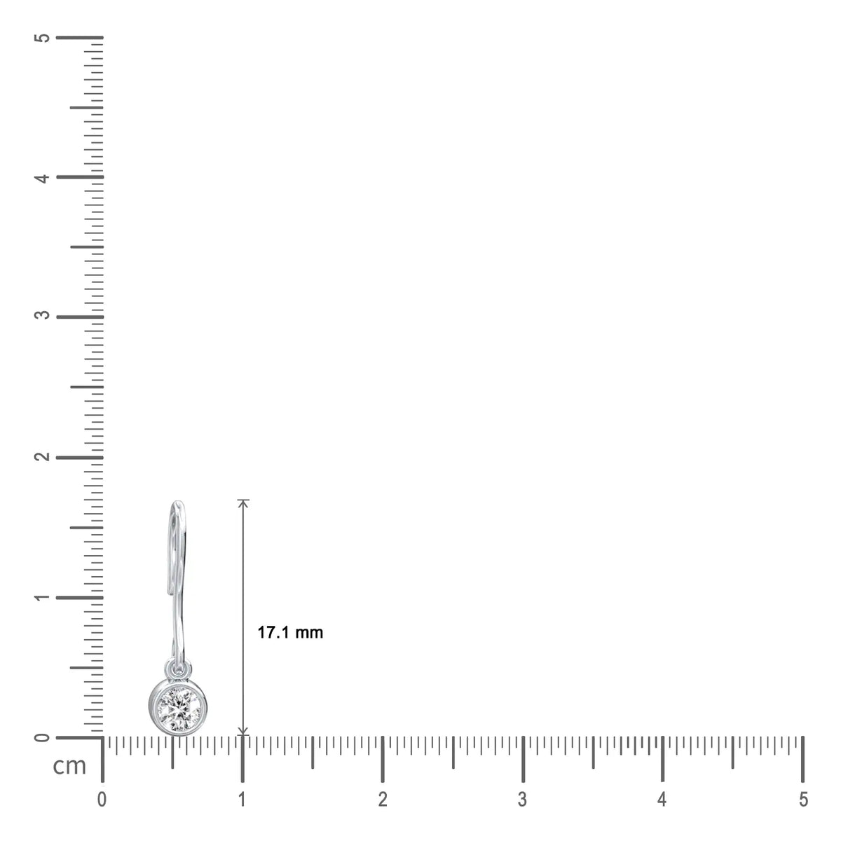 Dimension details of rui french hook studs-fabulous shine for confident queens 