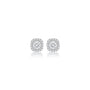 1.5ct Cushion-Cut Lab Grown Diamond Halo Stud Earrings by Fortune Jewellery