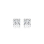 4ct Cushion-Cut Lab Diamond Solitaire Stud Earrings by Fortune Jewellery