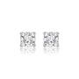 8ct Cushion-Cut Lab Diamond Solitaire Stud Earrings by Fortune Jewellery