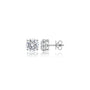 Rich 6 Ct Round Cut Lab Grown Diamond Solitaire Earrings by Fortune Jewellery