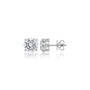 Premium 8 Ct Round Cut Lab Grown Diamond Solitaire Earrings by Fortune Jewellery