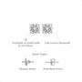 Bridal 2 Ct Round Cut Diamond Solitaire Earrings by Fortune Jewellery