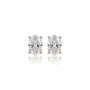 4 Ct Oval Cut Diamond Solitaire Earrings by Fortune Jewellery