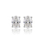 8 Ct Oval Cut Diamond Solitaire Earrings for women by Fortune Jewellery