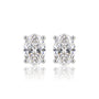 10 Ct Oval Cut Diamond Solitaire Earrings by Fortune Jewellery