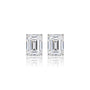 6 Ct Emerald Cut Diamond Solitaire Earrings for women by Fortune Jewellery