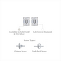 Wedding-ready 8 Ct Emerald Cut Diamond Solitaire Earrings by Fortune Jewellery