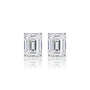 8 Ct Emerald Cut Diamond Solitaire Earrings for women by Fortune Jewellery
