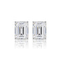 10 Ct Emerald Cut Diamond Solitaire Earrings for women by Fortune Jewellery