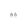 1 Ct Pear Cut Diamond Solitaire Stud Earrings by Fortune Jewellery