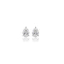 1.5 Ct Pear Cut Diamond Solitaire Stud Earrings by Fortune Jewellery