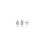 Woman wearing 1.5 Ct Pear Cut Lab Grown Diamond Solitaire Stud Earrings