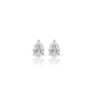 2 Ct Pear Cut Diamond Solitaire Stud Earrings by Fortune Jewellery