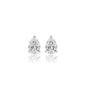 4 Ct Pear Cut Diamond Solitaire Stud Earrings by Fortune Jewellery